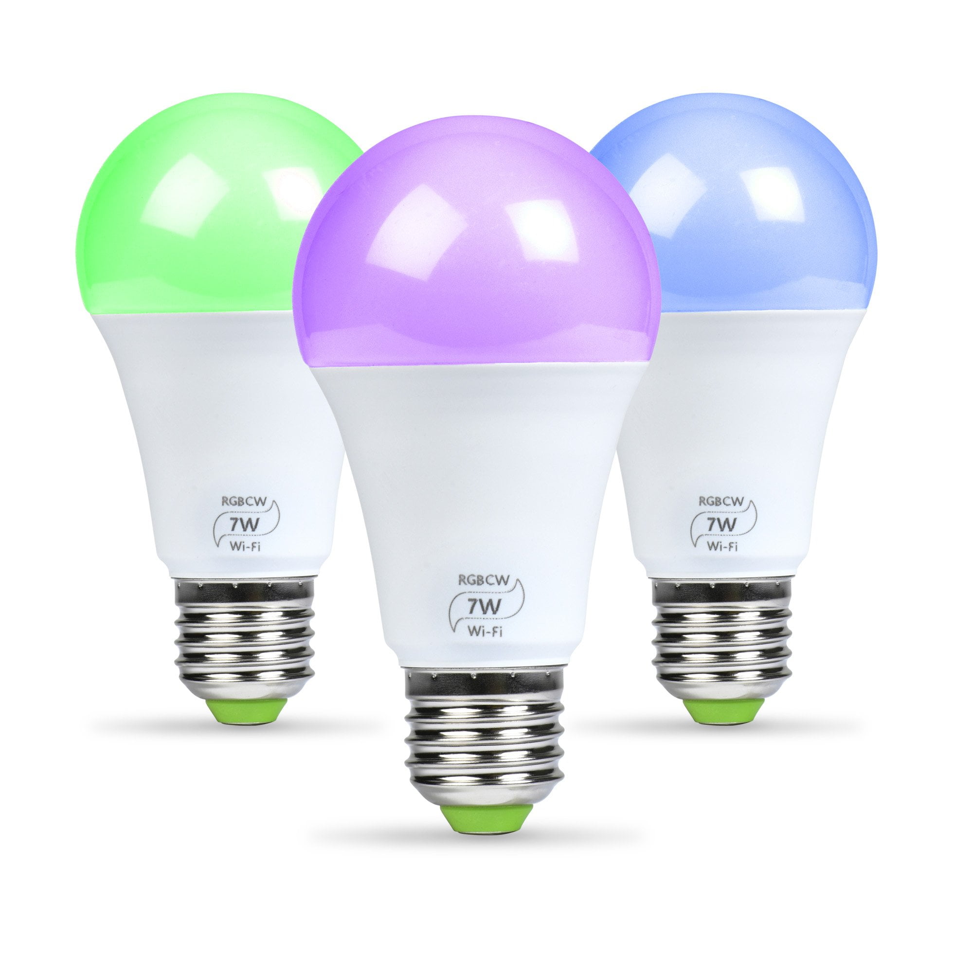 No Hub Required 7W Equivalent 60W RGB Color Changing Bulb Google Home and IFTTT 4 Pack Jiadi Smart LED Light Bulb E27 WiFi Multicolor Light Bulb Work with Alexa 