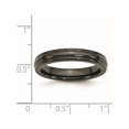 thumbnail image 6 of Designer Titanium Black Ti Domed 4Mm Polished Rounded Edge Band (Width=4.00) Made In United States -Jewelry By Sweet Pea Creations, 6 of 6
