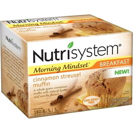Nutrisystem Morning Mindset Cinnamon Streusel Muffins, 1.8 Oz, 4