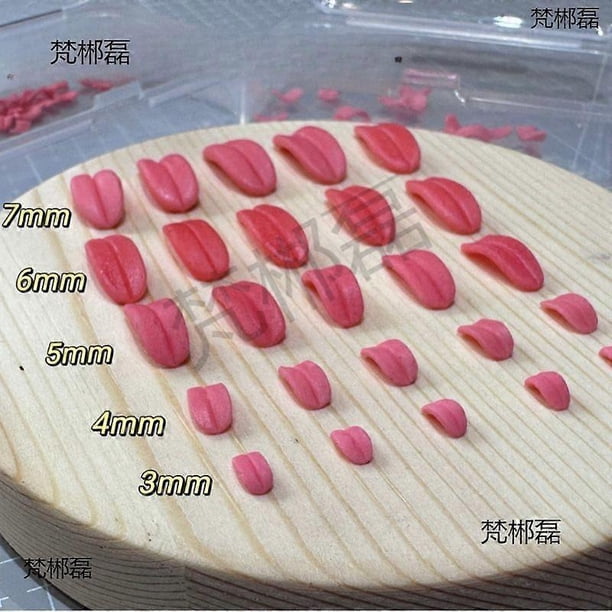 Resin DIY Doll Tongue Accessories for Crafting Realistic Animal Figures and Faux Puppy Plush Toys Small Tongue Props for Handmade Stuffed Dog Projects
