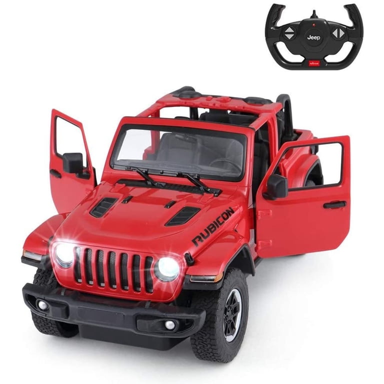 1:14 Jeep Wrangler JL RC Off-Road Car 2.4G Red - Walmart.com