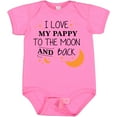 thumbnail image 3 of Inktastic I Love My Pappy to the Moon and Back Boys or Girls Baby Bodysuit, 3 of 5