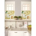 thumbnail image 5 of Watercolor Floral 2 Panel Kitchen Curtains for Small Windows, Yellow Flower Hummingbirds Botanical Spring Bathroom Tier Curtain, Short Window Treatment for Bedroom/Living Room 55"x24", 5 of 6