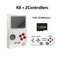 thumbnail image 2 of Consola de videojuegos K8 3D PSP con salida 4K HD, sistema de código abierto, mando dual, refrigeración rápida de 2,4 GHz, 128 GB., 2 of 5