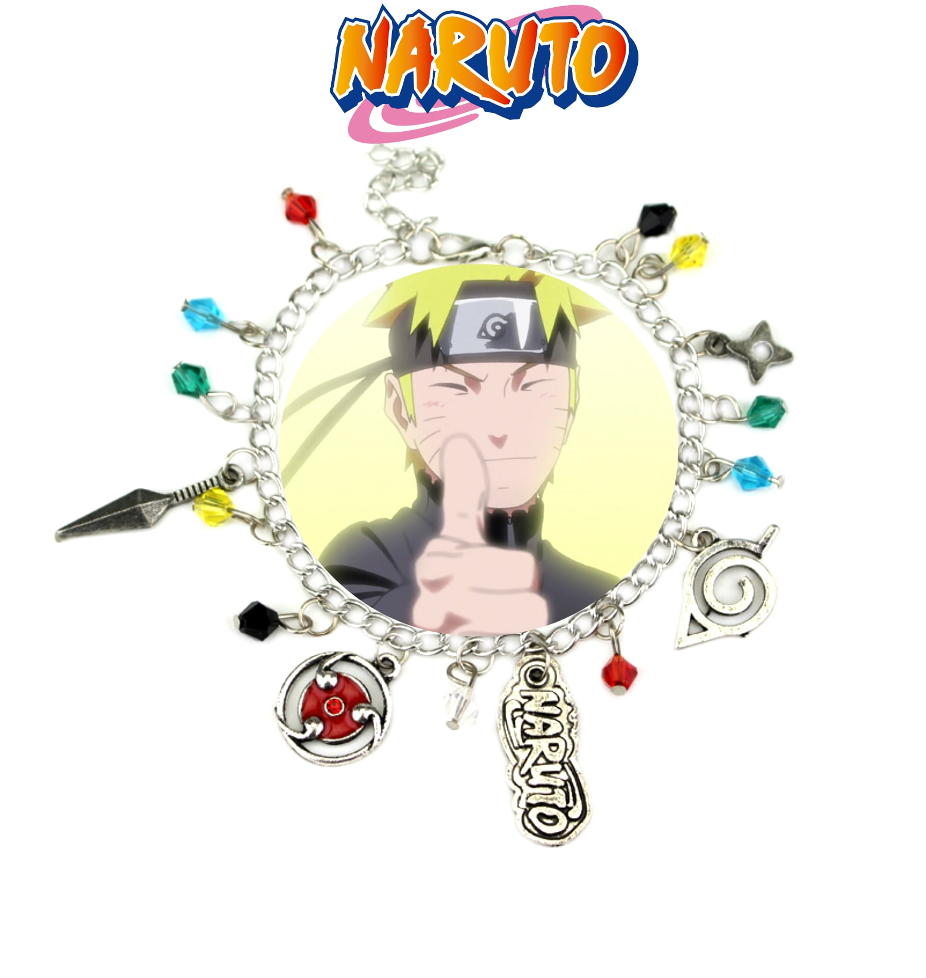 Naruto Charm Bracelet Anime Manga Series Jewelry Multi Charms