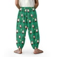 thumbnail image 4 of DISNIMO Christmas Santa Claus Bloomer Harem Pants for Girls Harem Bloomers for Kids Harem Pants Girls Soft Harem Bloomers Summer Fall Long Pants for Kids Girls Baggy Pants Size 3-7 Sweatpant, 4 of 7