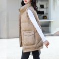 thumbnail image 5 of Vedolay Women's Winter Coats Button Zipper Up Jackets Coats Outwear Khaki,XL, 5 of 5