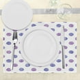 thumbnail image 3 of Ambesonne Purple Place Mats Set of 4, Watercolor Polka Dots, Standard Size, Lilac Blue, 3 of 6