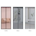 thumbnail image 2 of Graflsoa Magnetic Hook & Loop Door Screen - 120x210cm Coffee Stripe, No-Drill Insect Netting with Self-Adhesive Tape for Easy Installation, Polyester Mesh for Full Insect Protection., 2 of 6