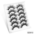 thumbnail image 1 of 3/8/10 pares de pestañas de visón de imitación 6D, pestañas postizas largas gruesas naturales de 10-15mm, pestañas postizas dramáticas, maquillaje de ojos, extensión de belleza Tan Jianjun unisex, 1 of 2