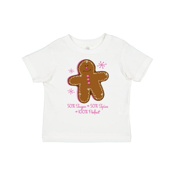 Inktastic Sugar & Spice Gingerbread Girls Toddler T-Shirt