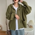 thumbnail image 5 of Vintage Sweater Women Japanese Fashion Zipper Knitted Hooded Cardigan Korean Style Knitwear Oversized Harajuku Autumn-Black-M, 5 of 7