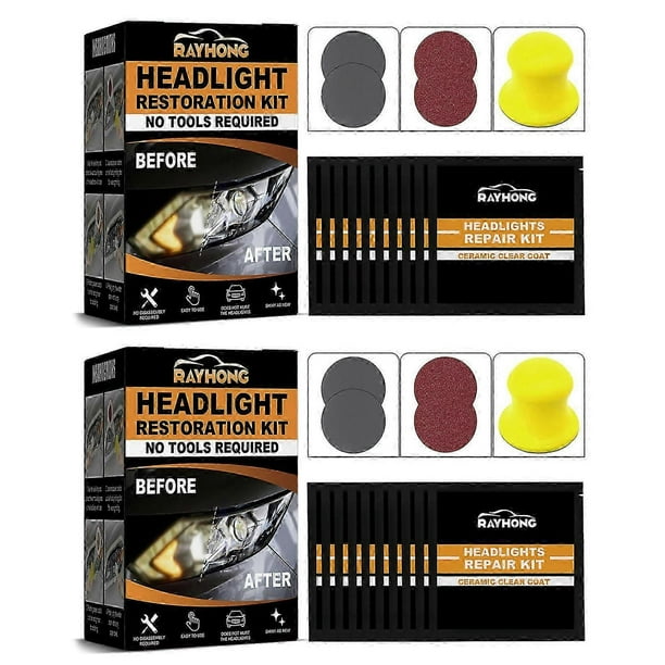 Ceramic Headlight Restoration Kit for Car Lasting Effective Headlight Lamp-shade Repair Agents Car Care Supplies