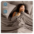 thumbnail image 3 of Queen Sheet Set - Luxury 1800 Ultra-Soft Microfiber Queen Bed Sheets - Double Brushed - Deep Pockets - Easy Fit - 4 Piece Set - Bedding Sheets & Pillowcases (Queen, Taupe), 3 of 9