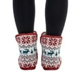 thumbnail image 2 of Keanu Womens Fair Isle Faux Fur Lined Slipper Boots, 2 of 5