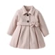 thumbnail image 2 of Abrigo de lana rosa para niñas de otoño e invierno para niños Abrigo con cinturón y lazo para niñas Abrigo de largo medio Treasure para mujeres, 2 of 5