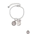thumbnail image 2 of Delight Jewelry Stainless Steel Disc with Border Silvertone Discover Dream Explore Zoey Charm Bracelet, 6.5+2" Extender, 2 of 4