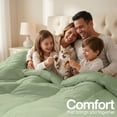 thumbnail image 3 of Utopia Bedding Comforters Twin Size, All Season Duvet Insert, Down Alternative Box Stitched Bed Comforter with Corner Tabs, Machine Washable (Sage Green), 3 of 7