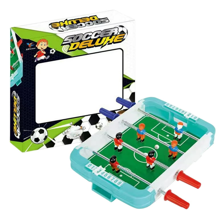 Mini FootballTable for Kids Portable Football Table Top with 2  Footballs,Score Keepers 10*9in Two-Player Game for Game Room