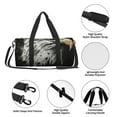 thumbnail image 4 of KLL Ink Style Bald Eagle Duffle Bag For Men Women Sport Gym Fitness Tote Travel Training Workout Basketball Football Weekender, 4 of 6