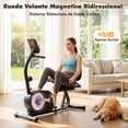 thumbnail image 4 of Bicicleta Estática Magnética Reclinada, 8 Niveles Resistencia Ajustable, Ideal para Cardio y Entrenamiento de Ciclismo en Casa, 4 of 8