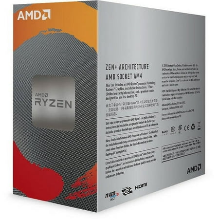 AMD - Ryzen 3 3200G 2nd Generation 4-Core - 4-Thread - 3.6 GHz (4.0 GHz Max Boost) Socket AM4 Unlocked Desktop Processor