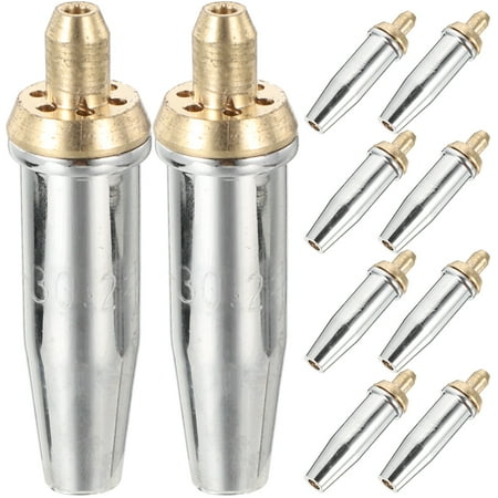 

10pcs Torch Tip Heavy Duty Copper Replacement Cutting Torch Tip Accessory