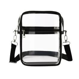 Clear bags Stadium Approved Clear Tote Bag with Zipper Closure Crossbody Messenger Shoulder Bag with Adjustable Strap Walmart