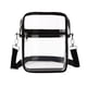 thumbnail image 1 of Bolso de hombro cruzado transparente de PVC - Bolsa de seguridad aprobada para estadio con bolsillo delantero para viajes y eventos, 1 of 1