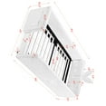 thumbnail image 2 of DRNANLIT Twin Size Boucle Upholstered Platform Bed with Cute Rabbit Ear Shaped Headboard, Safety Guardrail & Side Storage Pocket, 2 of 9