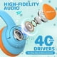 thumbnail image 3 of Auriculares Bluetooth VibeTune Kids 60H Playtime Blue, 3 of 7