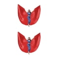 thumbnail image 3 of Advancent Ala de danza del vientre de 360 grados con palo telescópico, disfraces para adultos, accesorios de baile para mujeres, Rojo 2Conjunto, 3 of 6