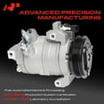 thumbnail image 3 of A-Premium AC Compressor with Clutch Compatible with Ford F-150 2011-2014 Expedition Transit-150 250 350 HD 2015-2019 Lincoln Navigator 2015-2017, 3 of 10