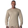 thumbnail image 3 of Rothco Moisture Wicking Long Sleeve T-Shirt - Desert Sand, 3 of 3