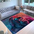 thumbnail image 1 of Monkey Rug & Home Decor-Cool Gorilla Black Area Rugs-Animal Monkey Rug Carpet Durable & Non-Slip Modern Rugs for Living Room Bedroom Man Cave Decorative-V69IZ, 1 of 7