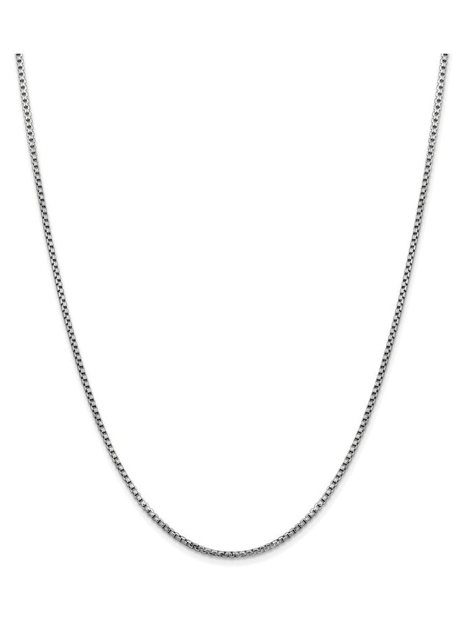 JewelryWeb - Finejewelers 16 Inch 14k White Gold 1.75mm Round Box Chain
