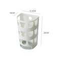 thumbnail image 3 of Caja de almacenamiento de bandeja para bolsas de basura montada en la pared, soporte para bolsas de plástico multiusos, estante para vajilla de Organizadores de utensilios de cocina gris azul Bearachild HA0687-03B, 3 of 6
