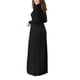 thumbnail image 4 of Vestido largo Nikou con bolsillos laterales y cuello redondo para mujer, 4 of 6
