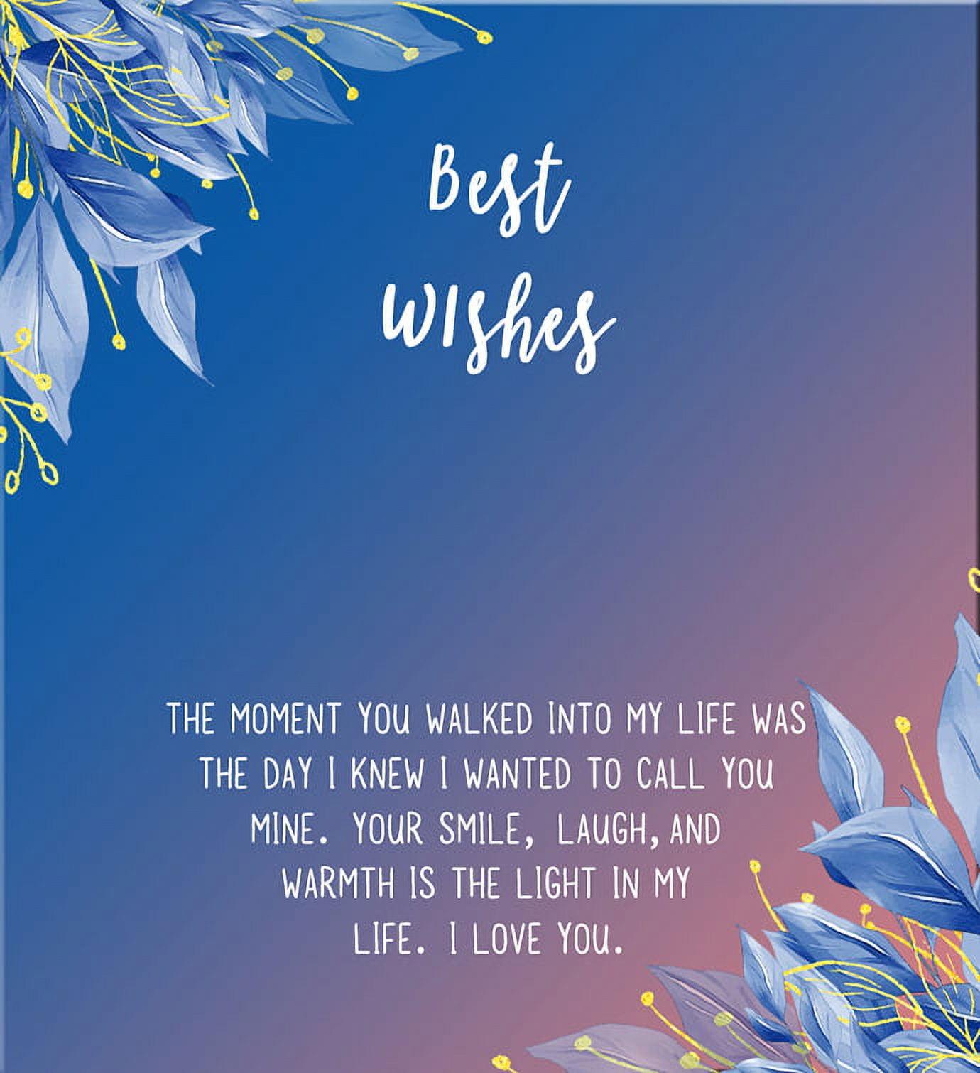 Anavia Best Wishes Gift Card High Quality Stainless Steel Fashion Necklace for Her, Girlfriend Gift, Wife Gift, Gift for Fiancee-[Rose Gold Cube,Blue-Orange Gift Card]