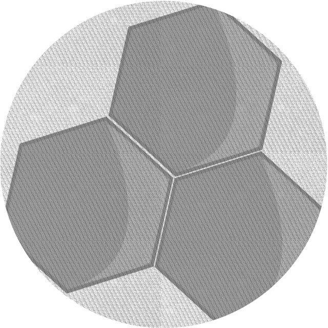 Ahgly Company Machine Washable Indoor Round Transitional Gray Goose Gray Area Rugs, 3' Round