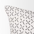 thumbnail image 4 of Mercana Jayden Cream W/ Black Print Linen Lumbar Decorative Pillow Cover, 4 of 7