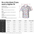 thumbnail image 4 of Picia Butterflies on Polka Dots Gentle Cotton Regular Fit Short Sleeve Casual Hawaiian Shirt for Men-XX-Large, 4 of 9