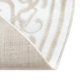 thumbnail image 6 of Rugs.com Hermitage Collection Rug – 4 Ft Round Snow White Medium Rug Perfect For Kitchens, Dining Rooms, 6 of 9