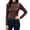 Coffee, variant on Breezora Womens Long Sleeve Thermal Tops Stand Neck Warm Fleece Turtleneck Undershirt For Autumn Winter Elegant
