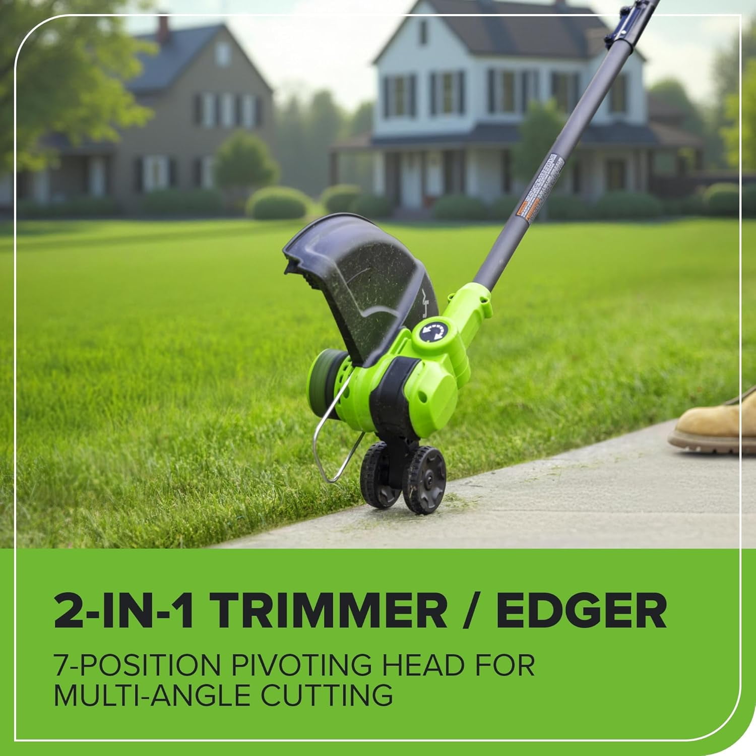 Greenworks24V 13" BL String Trimmer/Edger Kit