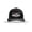 Black/White, variant on Men's Patriotic USA Flag Filled Bull Skull 250th Anniversary of America Embroidered Mesh Back Trucker Hat-Black/Red/White