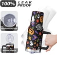 thumbnail image 4 of Spooky Halloween 40oz Coffee Tumbler with Handle and Straw Lid – Insulated Hot Cold Travel Mug – Pumpkin Gift Cup, 4 of 5
