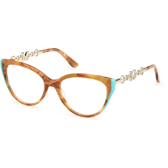 Eyeglasses Guess By Marciano GM 50006 056 Light Brown/Havana / Shiny Pale Gold