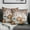 Colorful Pumpkins, variant on Winter Forest Throw Pillow Covers Pine Tree Snowflakes Pillow Case Home Decor Green Snow Scenery Pillow Covers 18x18 Inch Set of 2 Farmhouse Seasonal for Sofa Couch Bedroom