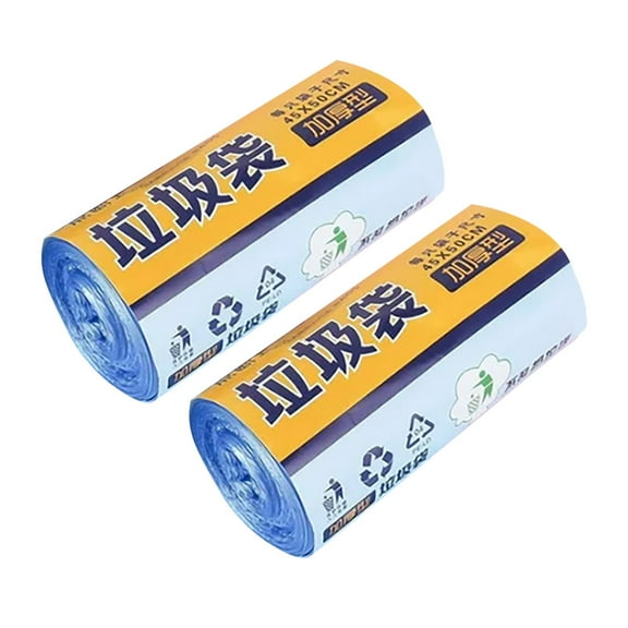 LINMOUA Small Trash Bags Kitchen Garbage Bags - 2 Gallon Clear Trash Bags Strong Wastebasket Liners for Bathroom, Kitchen, Office 10 Liter Trash Can Liners - 60 Counts